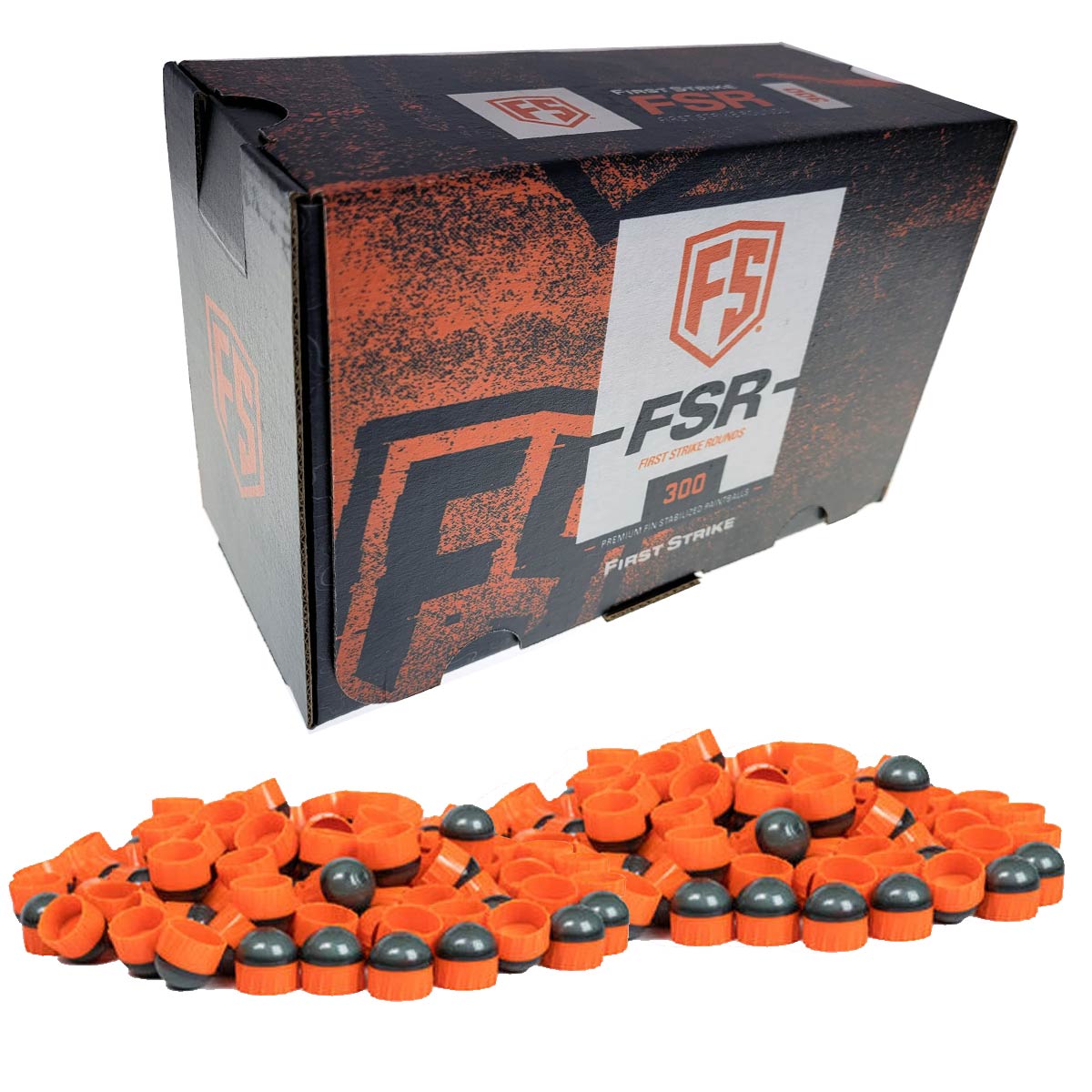First Strike Rounds 300 Count Smoke Orange Shell Orange Fill