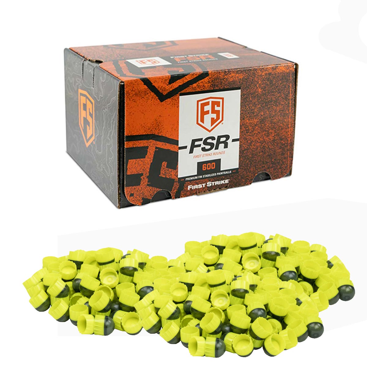 First Strike Rounds 600 Count Smoke Yellow Shell Yellow Fill