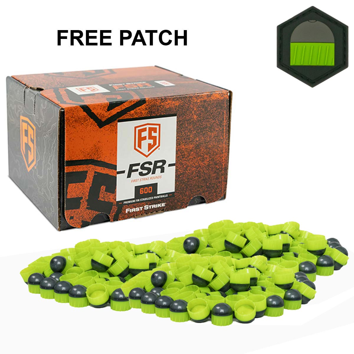 First Strike Rounds 600 Count Smoke Smoke Green Shell Green Fill FREE Limited Edition Patch