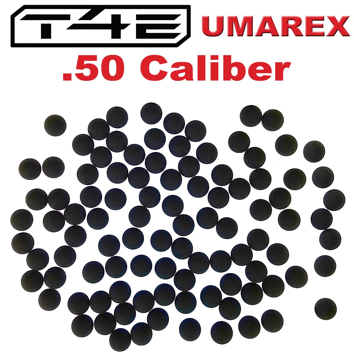 Umarex T4E Hard Rubber Balls .50 Caliber 100 Pack