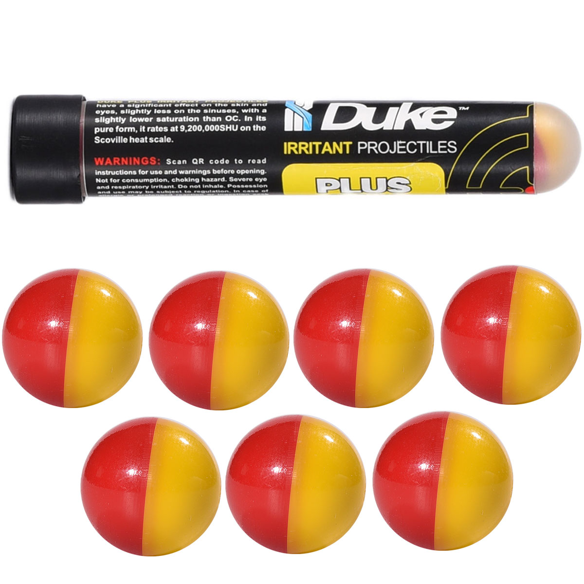 Duke Plus Irritant .68 Caliber Projectiles 7 Count