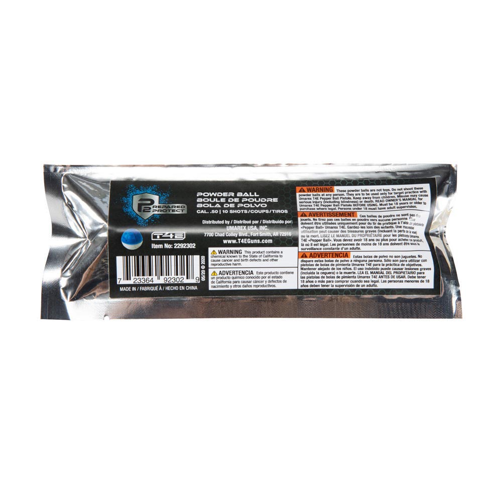 Umarex T4E P2P .50 Caliber Powder Balls 10 Pack in sealed bag