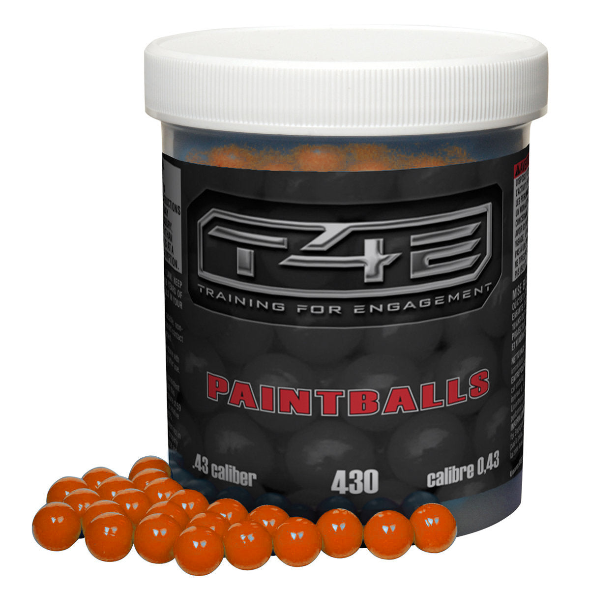 T4E .43 Caliber Paintballs Orange 430 Count