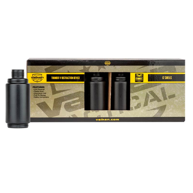 Valken Tactical Thunder V Sound Grenade Cylinder C 12 Pack Shells