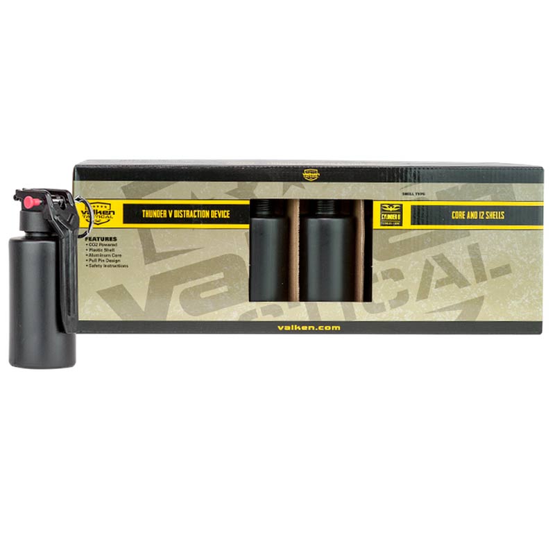 Valken Tactical Thunder V Sound Grenade Cylinder B 12 Pack W/Core