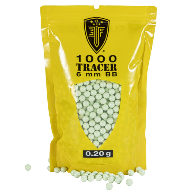 Elite Force Tracer 6MM .20G Airsoft BBs Light Green 1000CT in package
