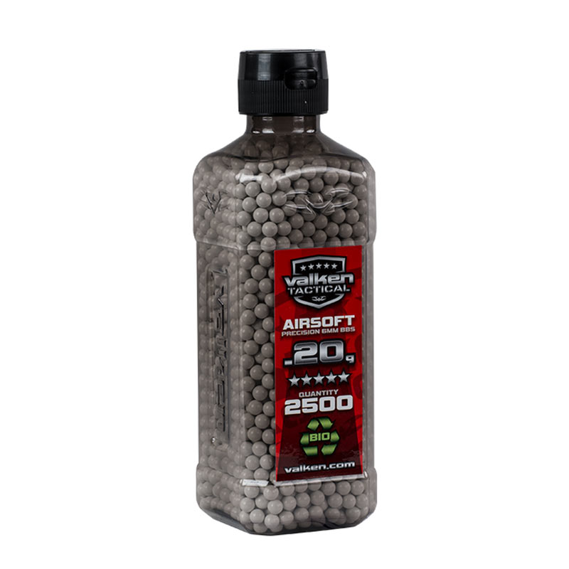 Valken Tactical 6MM .20g Airsoft BB's White 2500CT