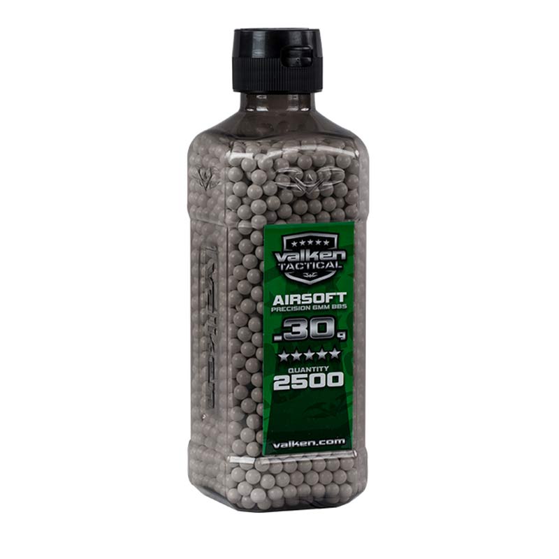 Valken Tactical 6MM .30g Airsoft BB's White 2500CT