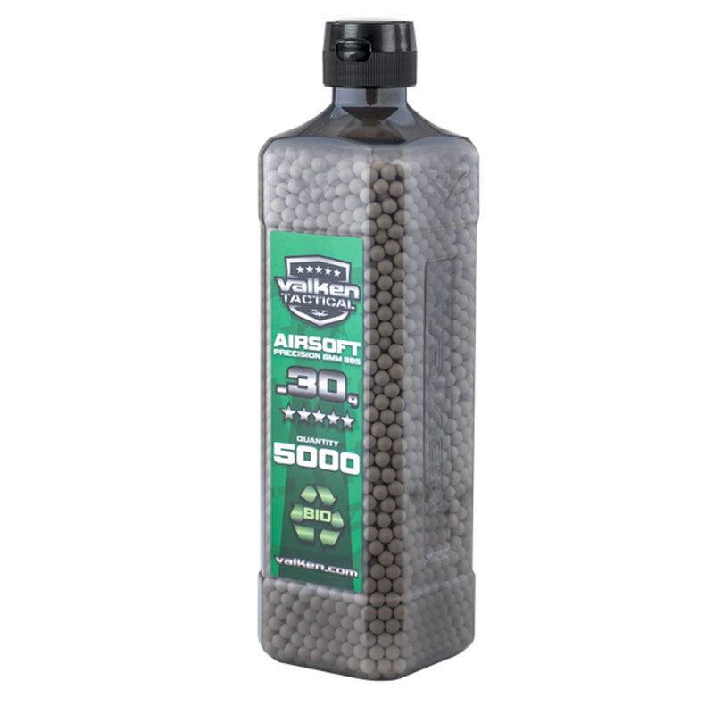 Valken Tactical 6MM Bio .30g Airsoft BB's White 5000CT