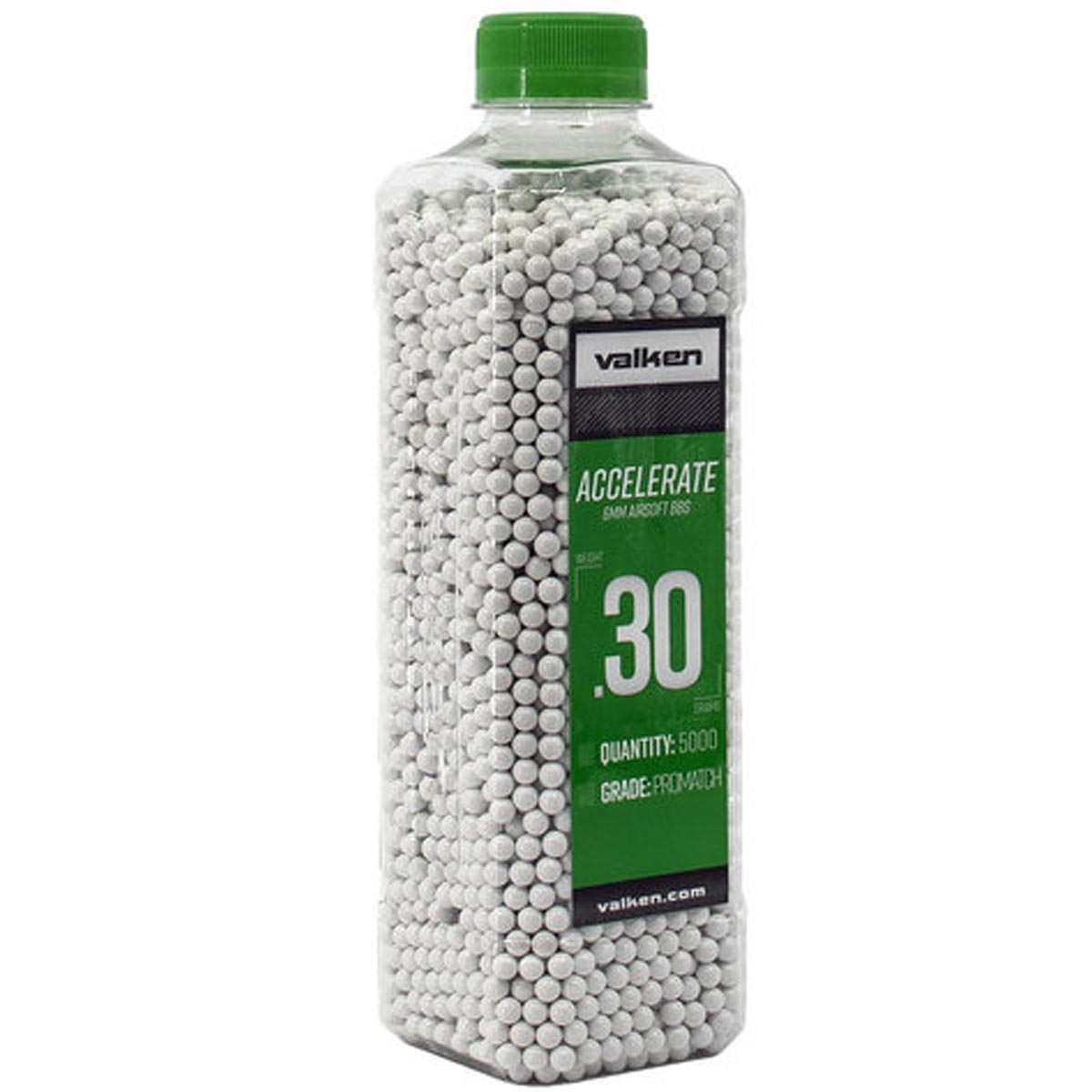 Valken Accelerate 6MM .30g Airsoft BBs White 5000CT