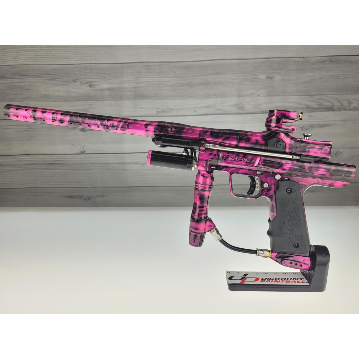 Empire Resurrection Autococker Pink Splash w barrel kit USED