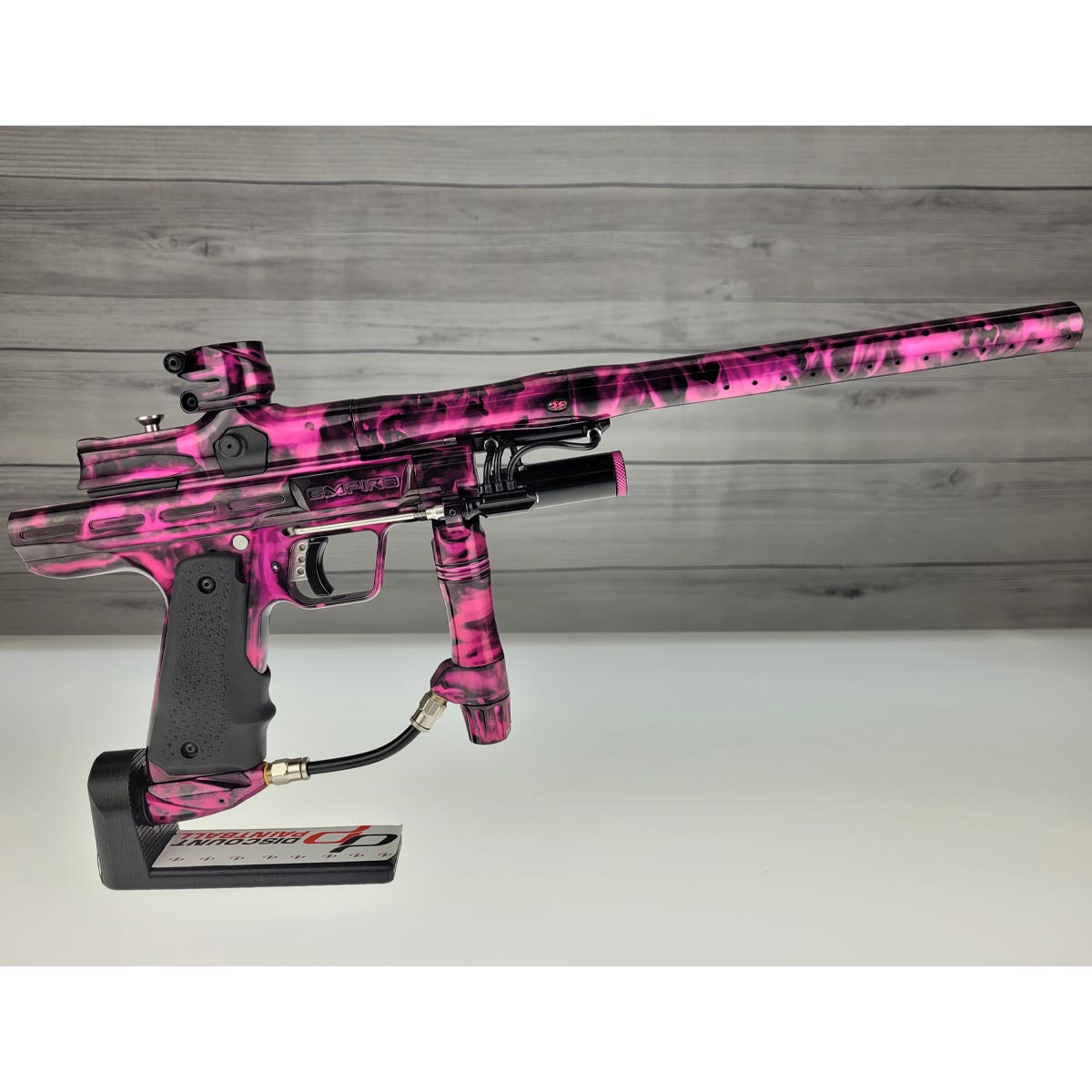 Empire Resurrection Autococker Pink Splash w barrel kit USED
