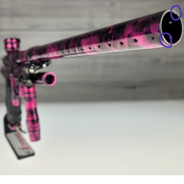 Empire Resurrection Autococker Pink Splash w barrel kit USED