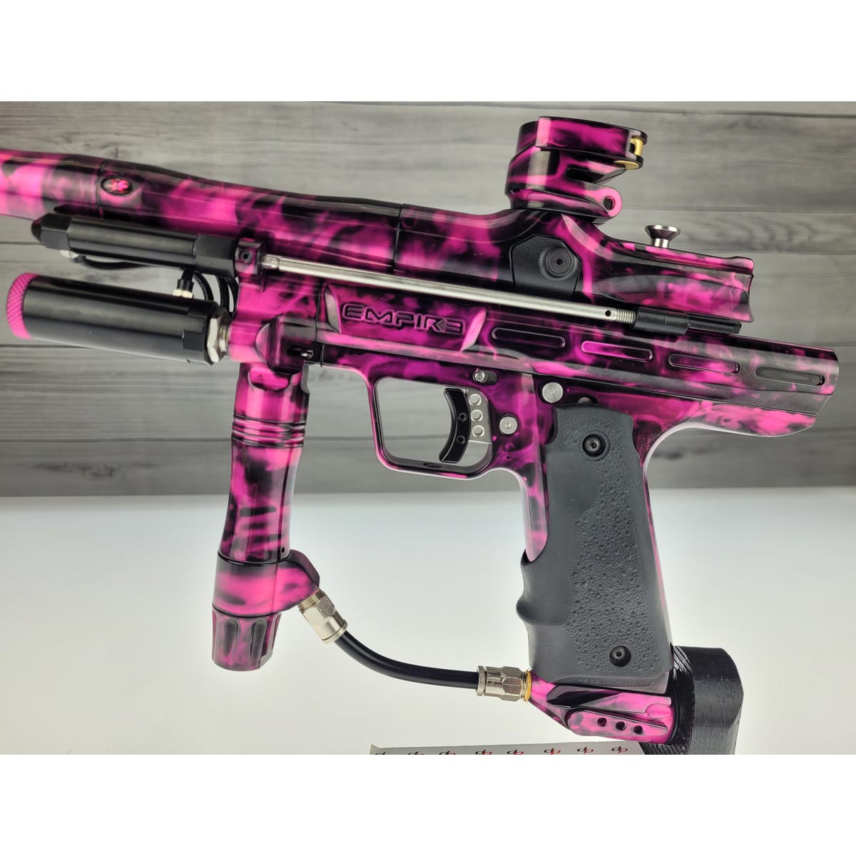 Empire Resurrection Autococker Pink Splash w barrel kit USED