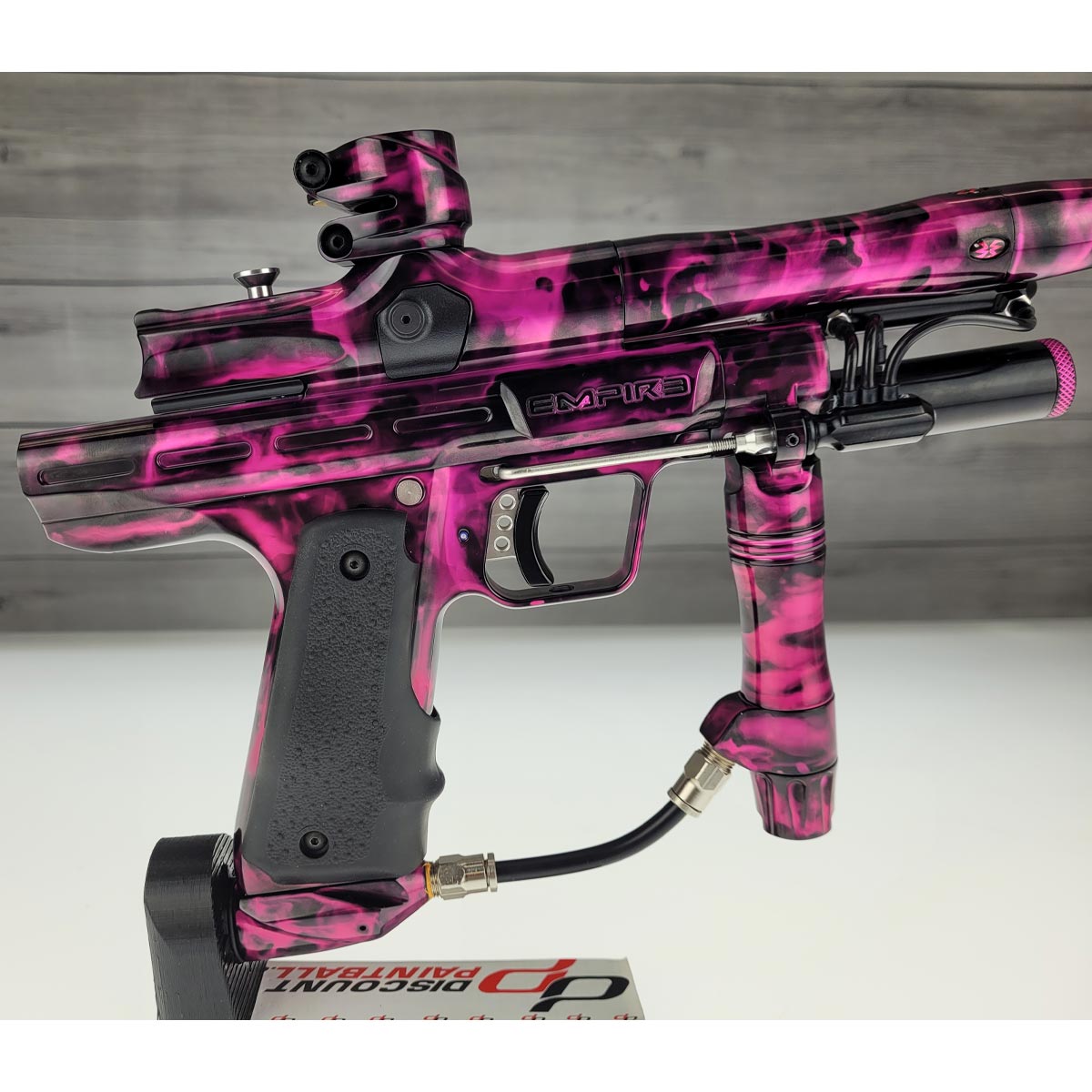 Empire Resurrection Autococker Pink Splash w barrel kit USED