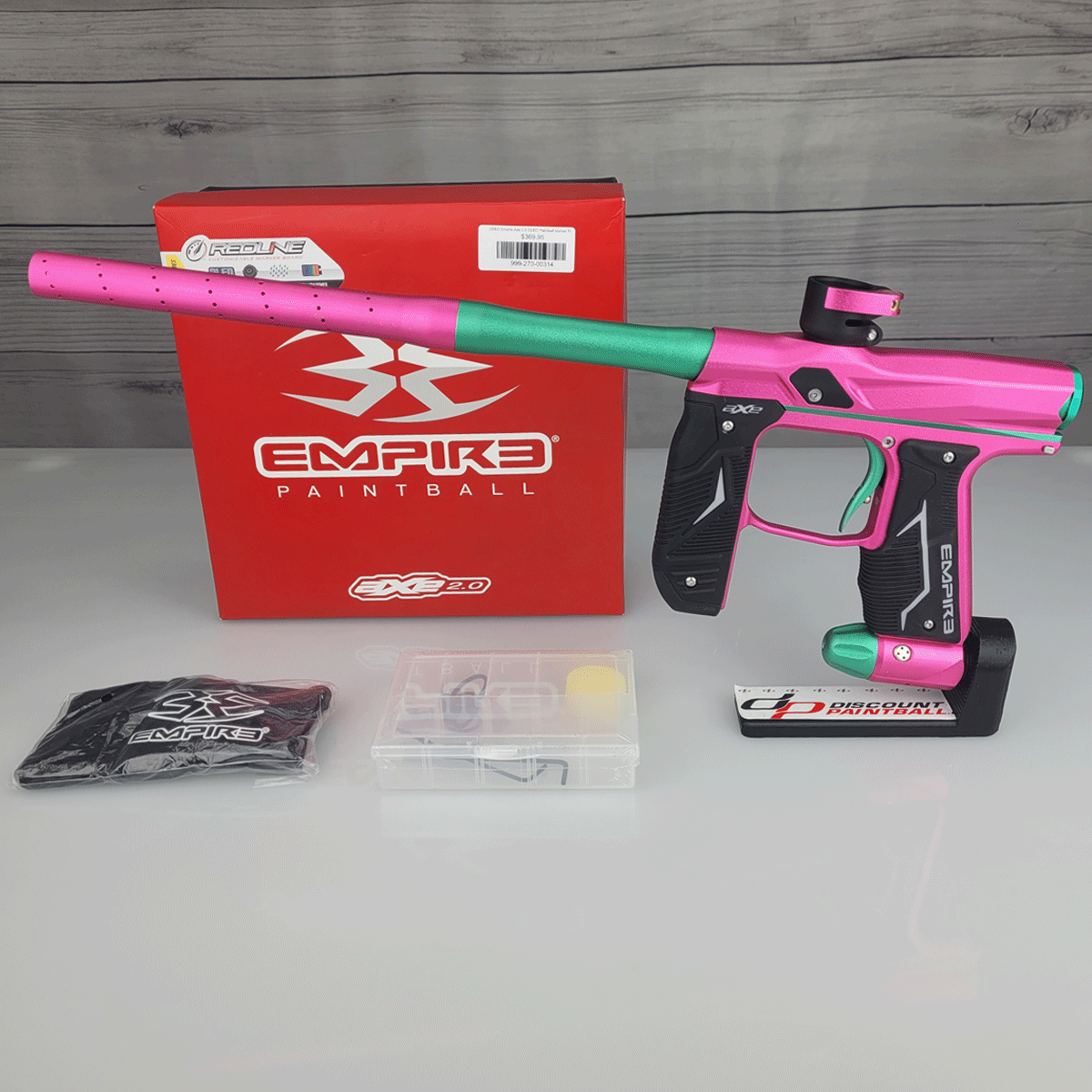 USED Empire Axe 2.0 OLED Paintball Marker Pink Teal