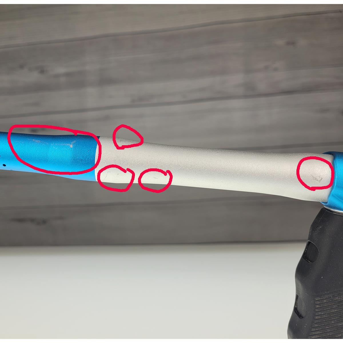 Empire Mini GS Paintball Marker Blue Silver w 2 pc Barrel USED