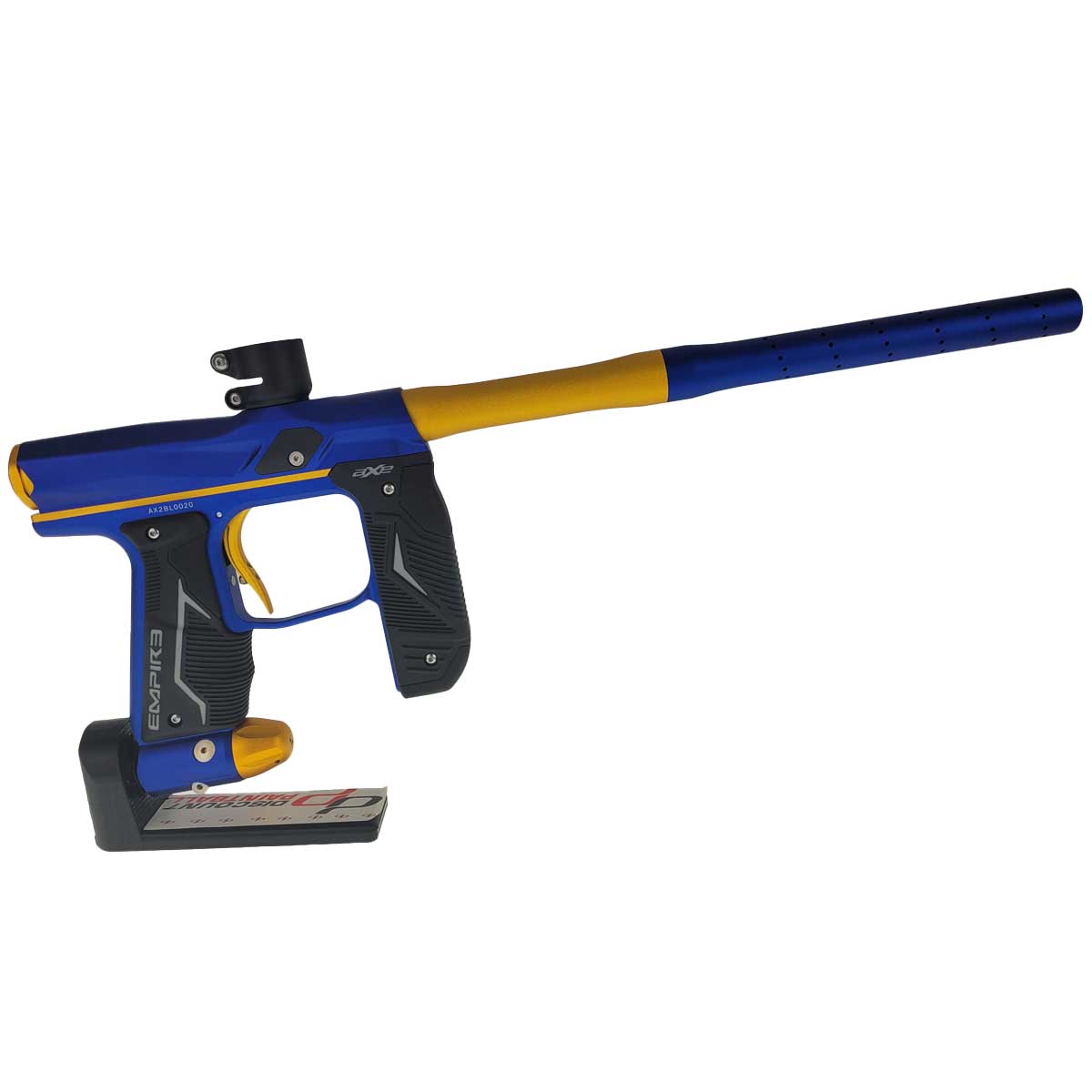 Empire Axe 2.0 Paintball Marker Dust Blue Gold w/OLED USED