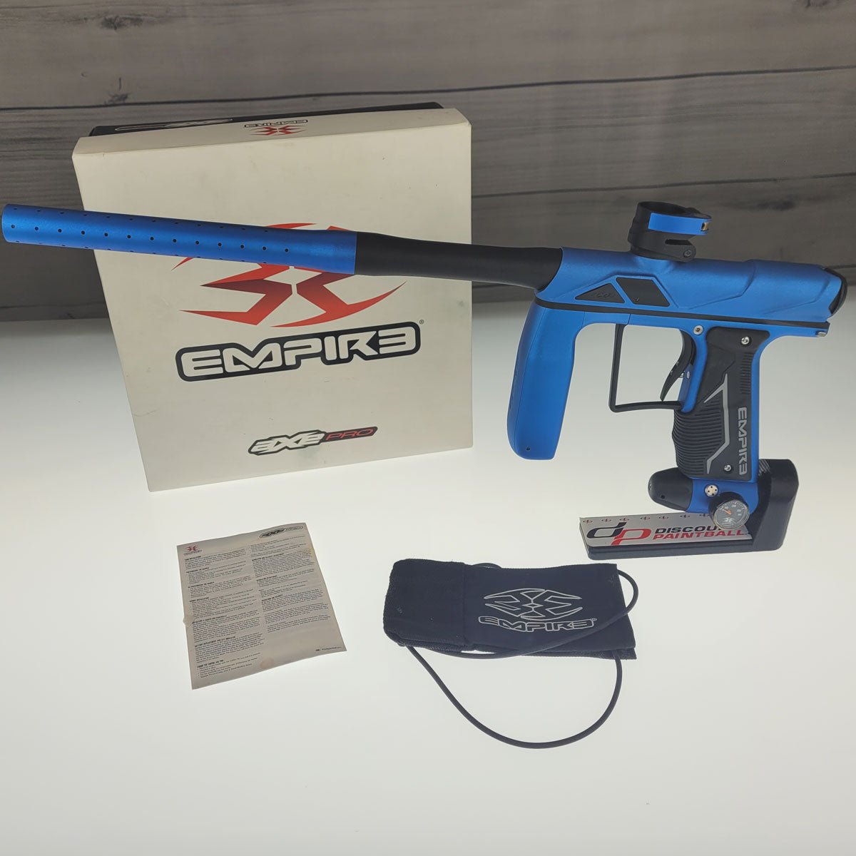 USED Empire Axe Pro Paintball Marker Blue Black