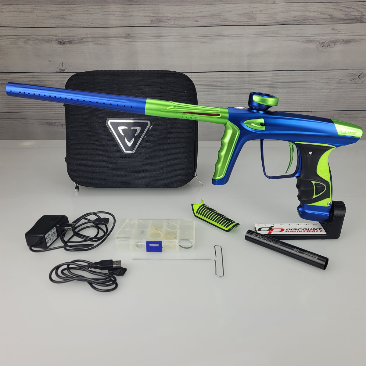 USED DLX Luxe ICE Paintball Marker Blue Green