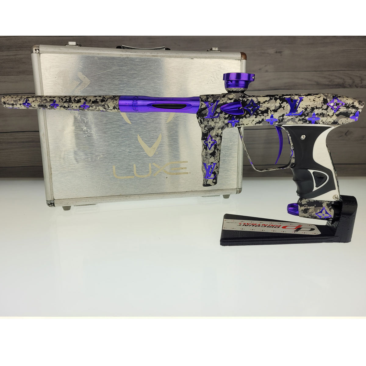 DLX Luxe 2.0 OLED Paintball Marker Camo Purple w Case USED