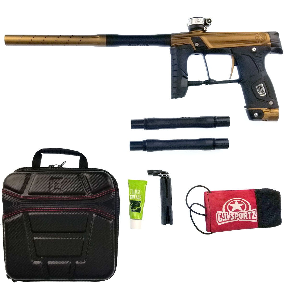 GI Sportz Stealth 160R Paintball Marker Sand Black 15617 USED