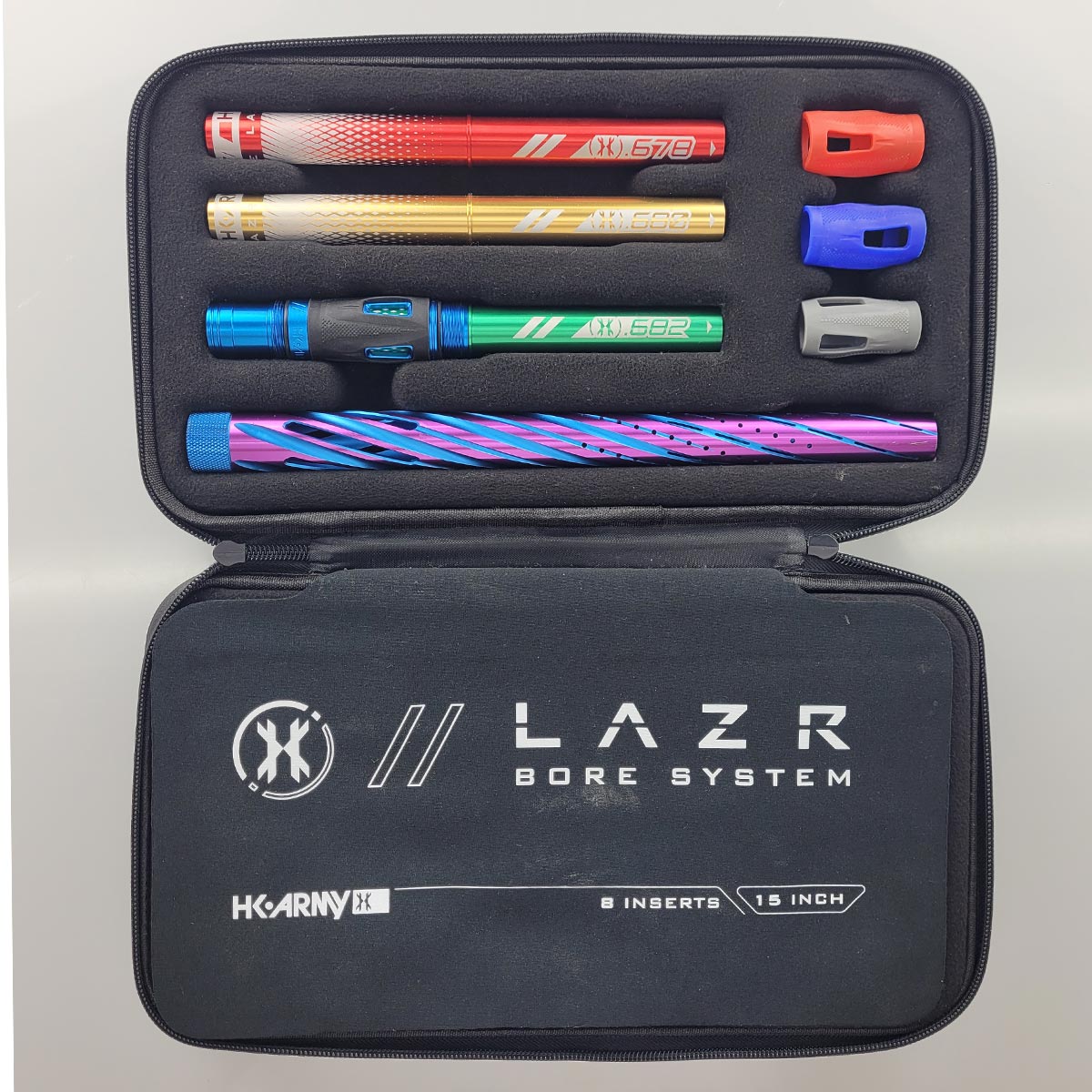 USED HK Army LAZR Elite Orbit Barrel Kit 15 Inch Purple Blue