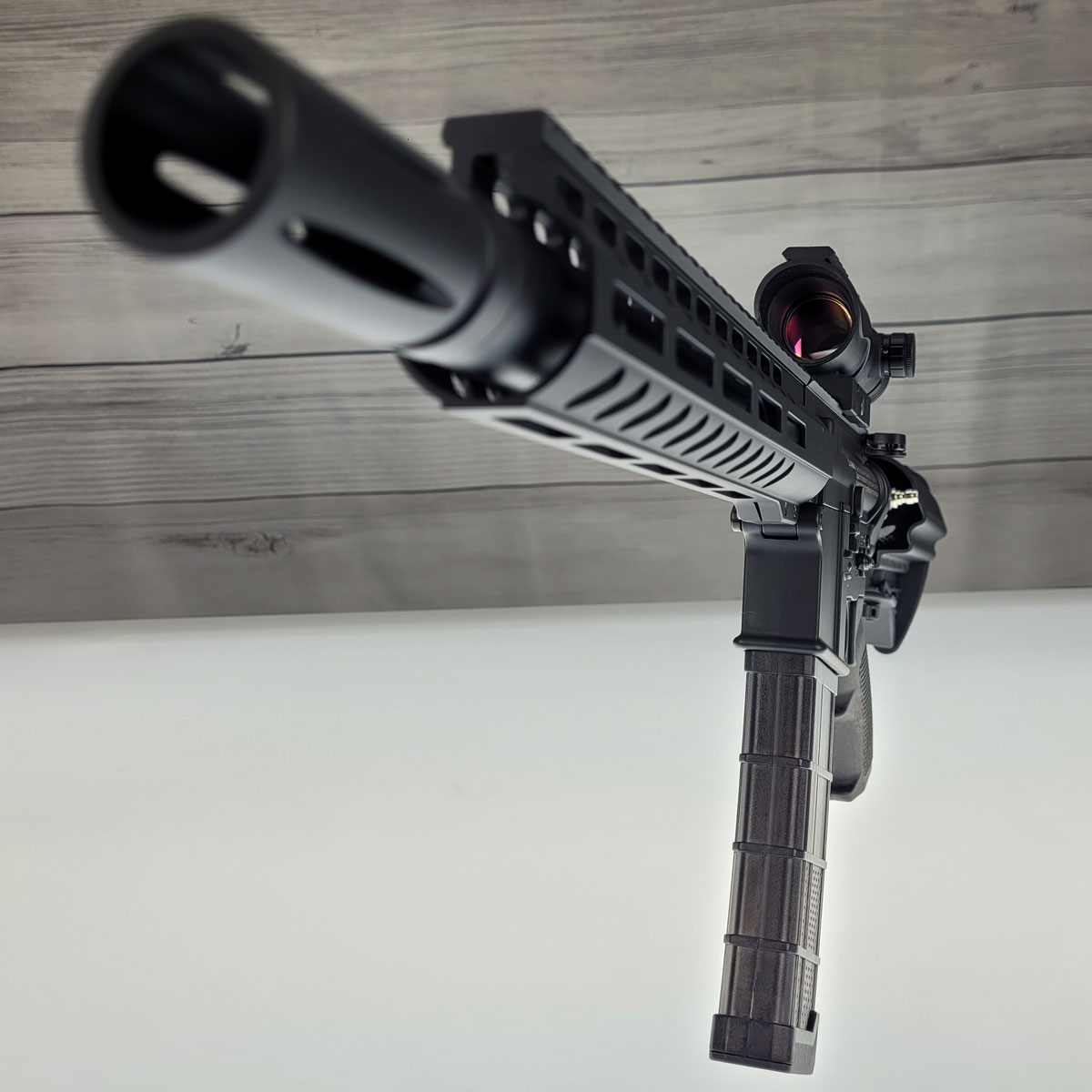 First Strike T15 w Tank w Soft Case Red Dot Sight 2 Mags USED