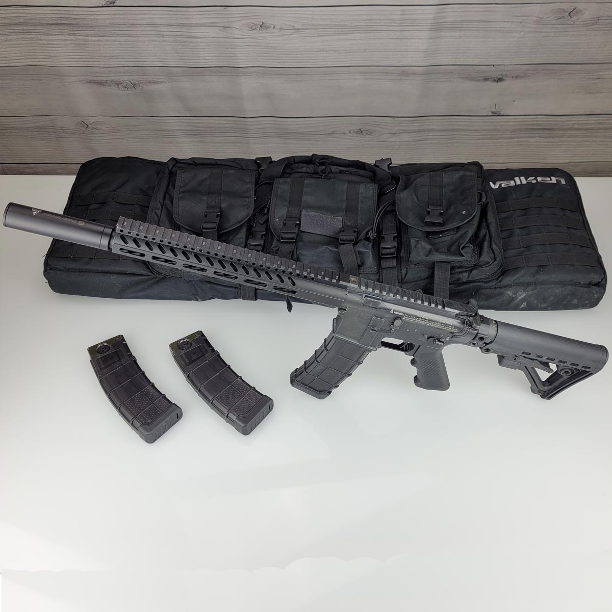 USED First Strike T15 Paintball Marker 3 Mags Rifled Barrel