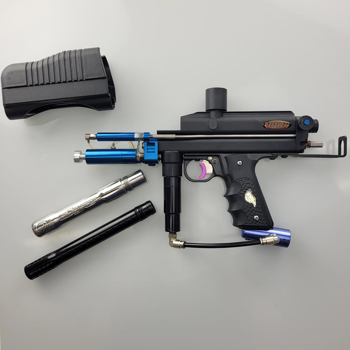 USED WGP Autococker 2K Vertical Feed Black w Shocktech Front