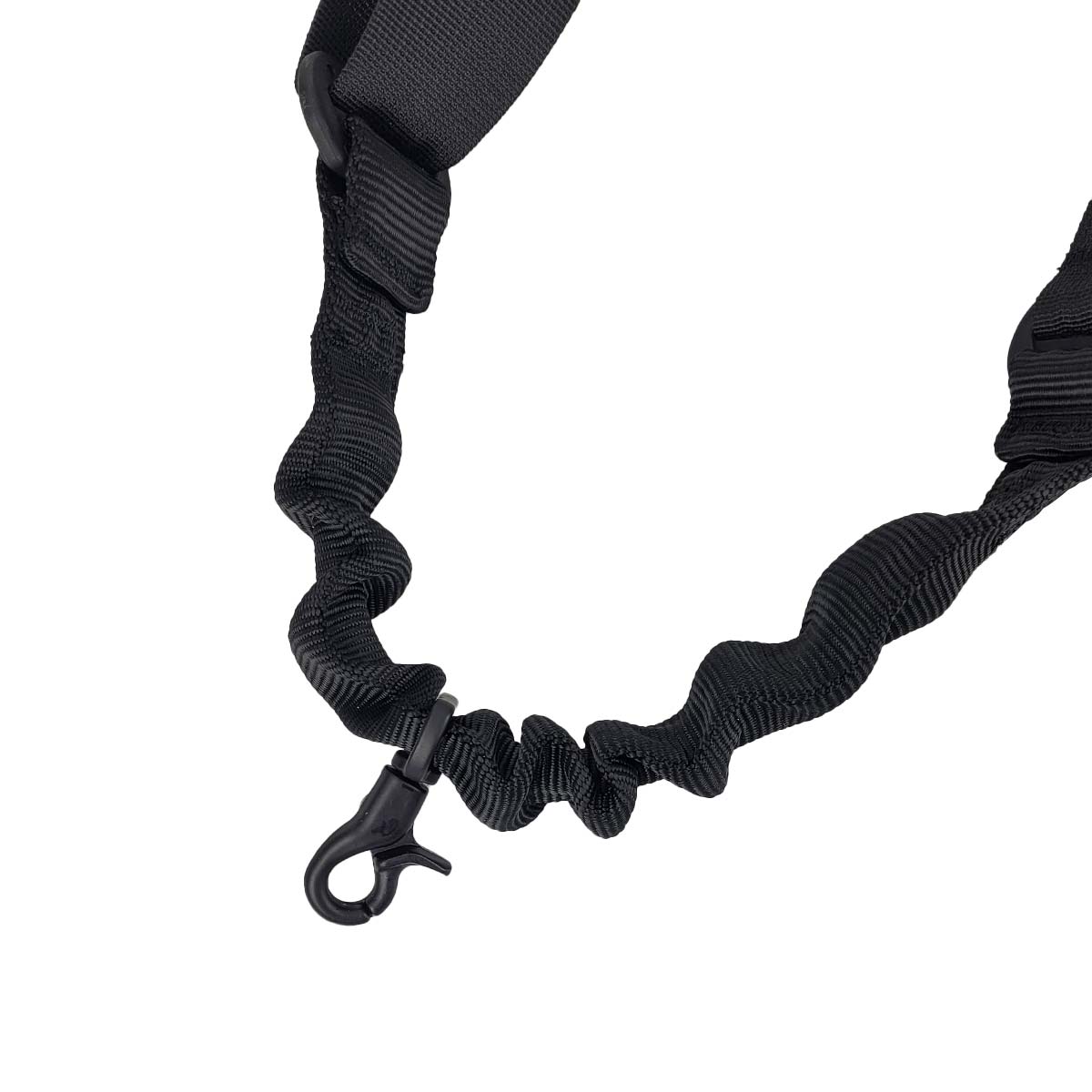 Latch close up Black Air Raid Single Point Sling on a white background