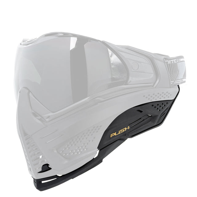 Unite Goggle Mk II - Warlord Enforcer (Black/White Skull) - Gold Lens
