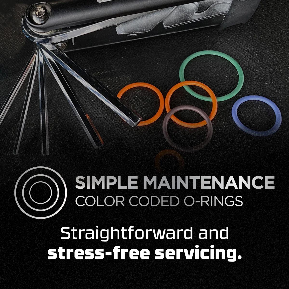 Dye Rize CZR+ Paintball Marker Color Coded Orings maintenance graphic