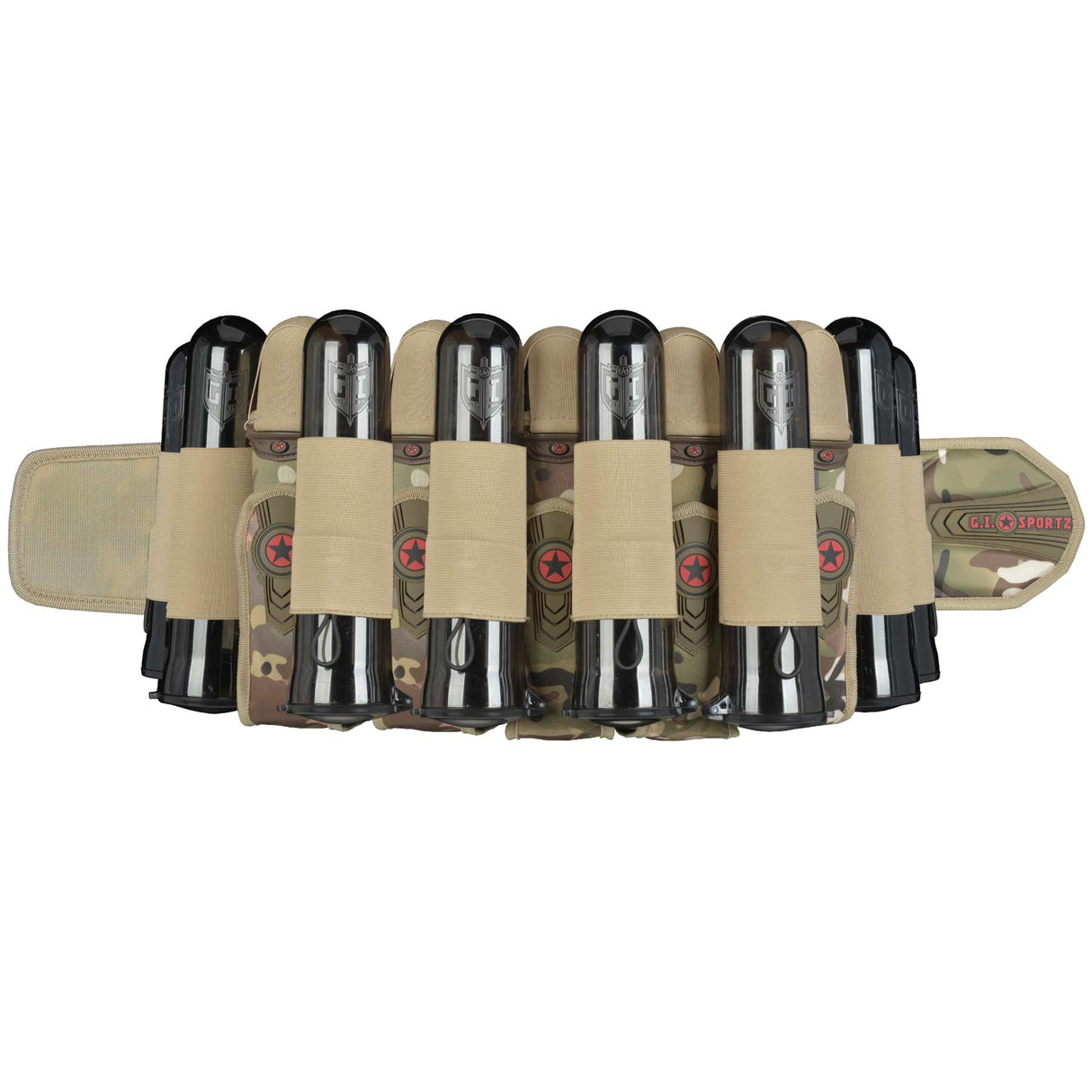 GI Sportz Race Paintball Harness Multicam 5+8