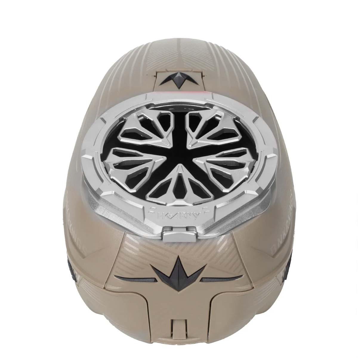 Silver HK Army Evo Pro Metal Speed Feed for Virtue and Bunkerkings paintball loader hopper on a Bunkerkings loader.