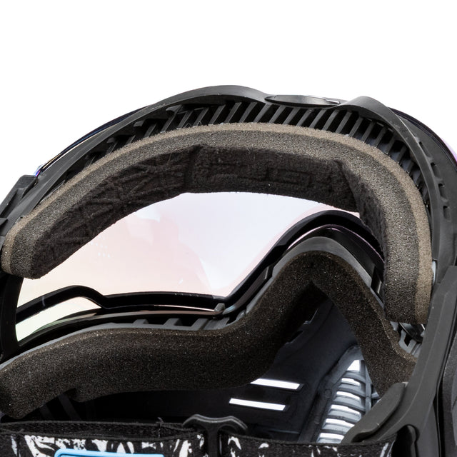 Unite Goggle Mk II - Warlord Soul (Black/White Skull) - Blue Lens