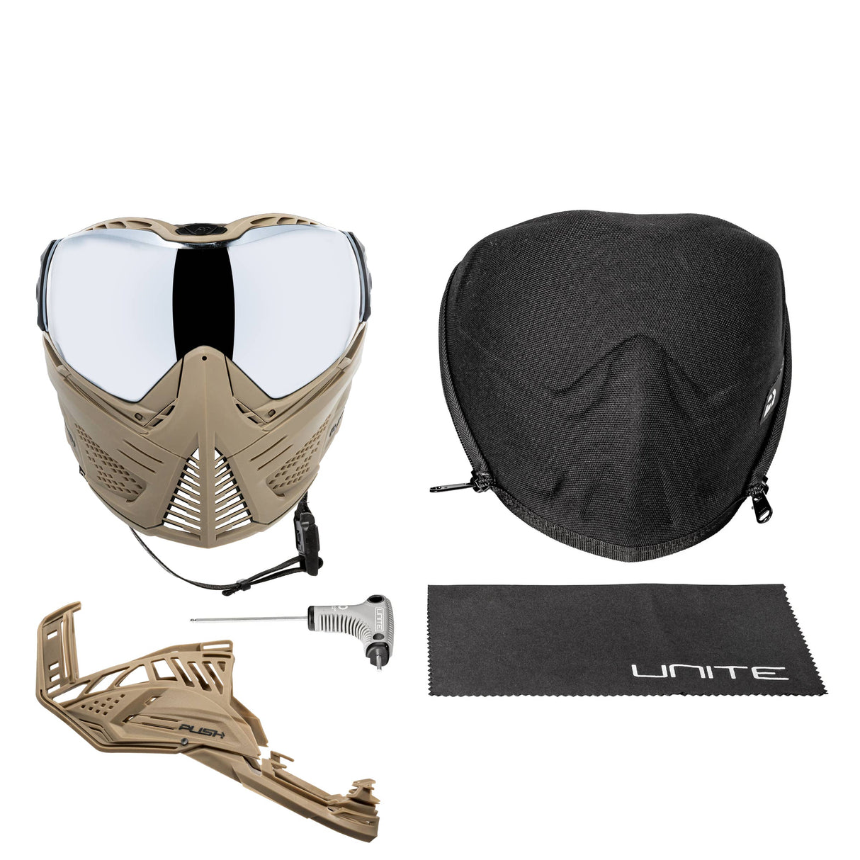 Push Unite Goggle Mk II - Outlaw (Tan/Tan) - Silver Lens