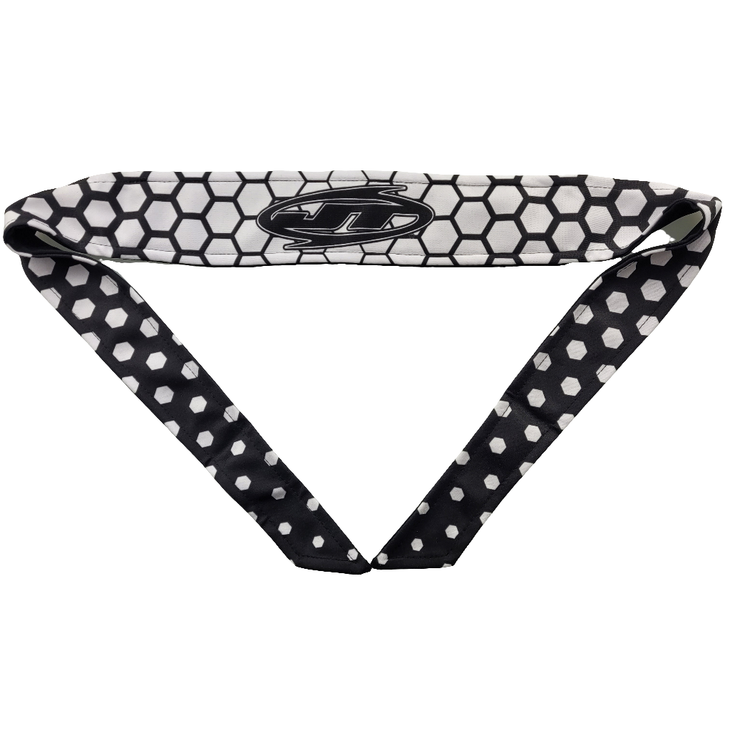 JT Paintball Headband White Hex