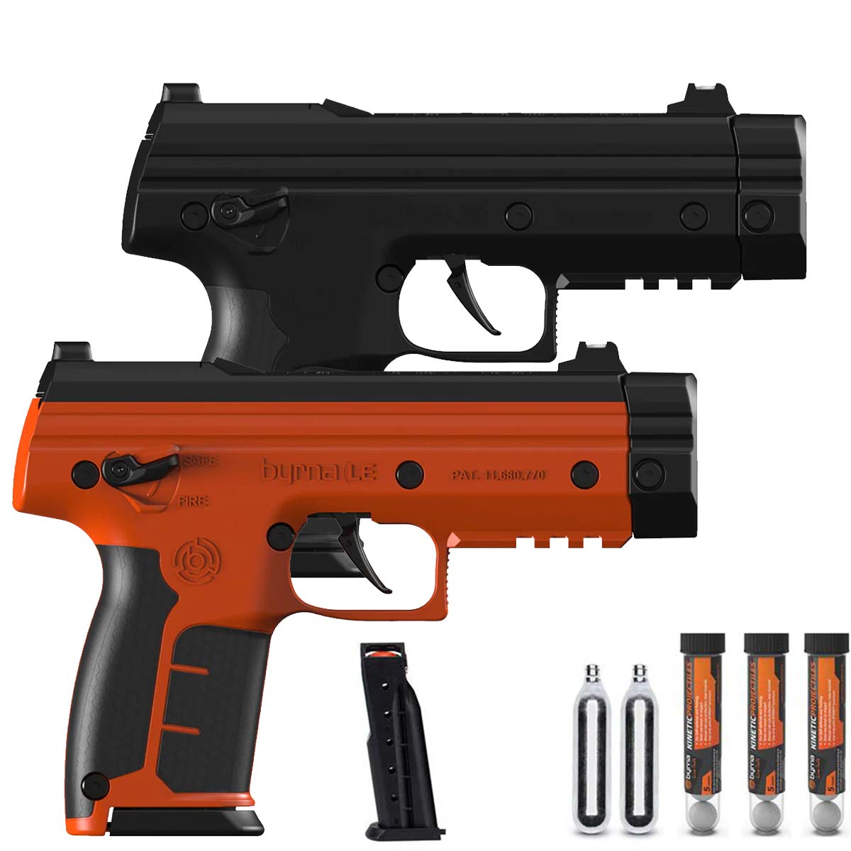 Byrna LE Gen 2 Less Lethal Launcher Black and Orange