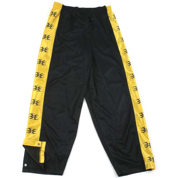 Empire Star Pants Black Yellow Large side snap shown