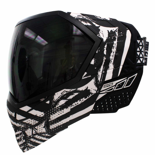 Empire EVS Thermal Paintball Mask LE White Zebra - No Numbered Strap