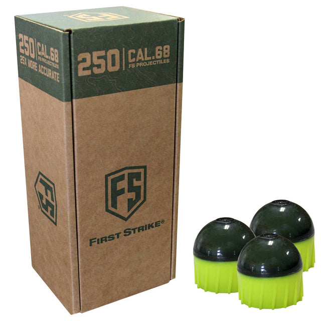 First Strike Rounds 250 Count Yellow Smoke Shell Yellow Fill
