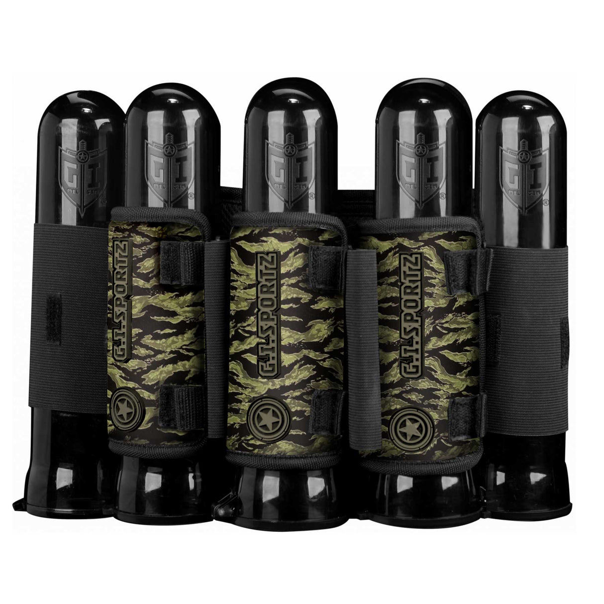 GI Sportz Race 2.0 Paintball Harness 3+6 Tiger Green Jungle