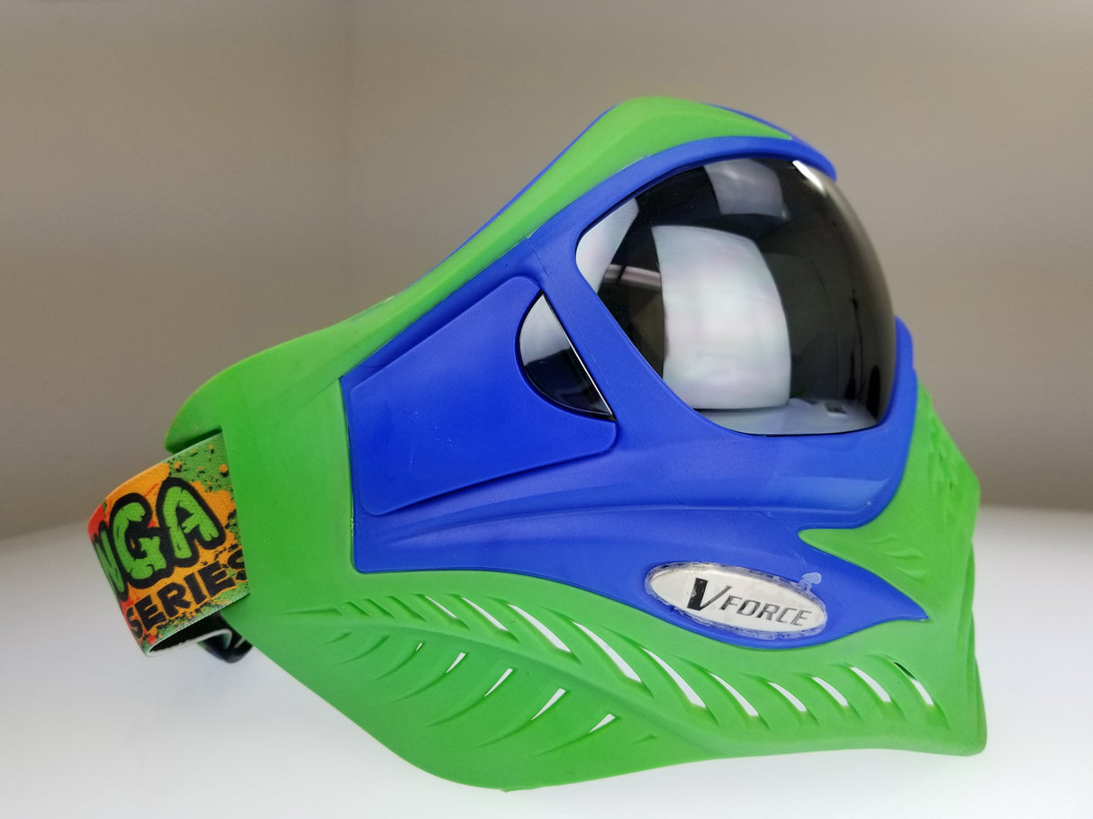 V-Force Grill Paintball Mask Cowabunga Series Blue/Green Euro Edition