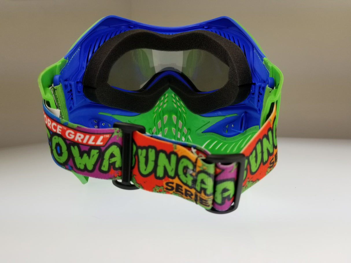 V-Force Grill Paintball Mask Cowabunga Series Blue/Green Euro Edition