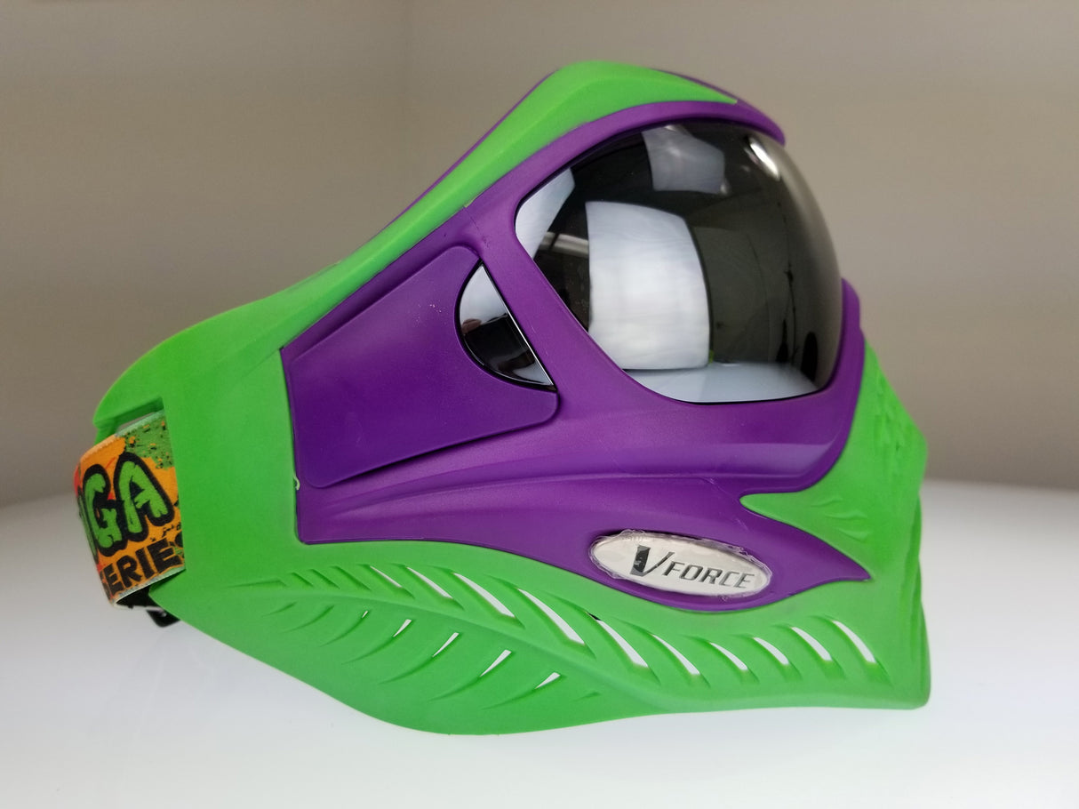 V-Force Grill Paintball Mask Cowabunga Series Purple/Green Euro Edition