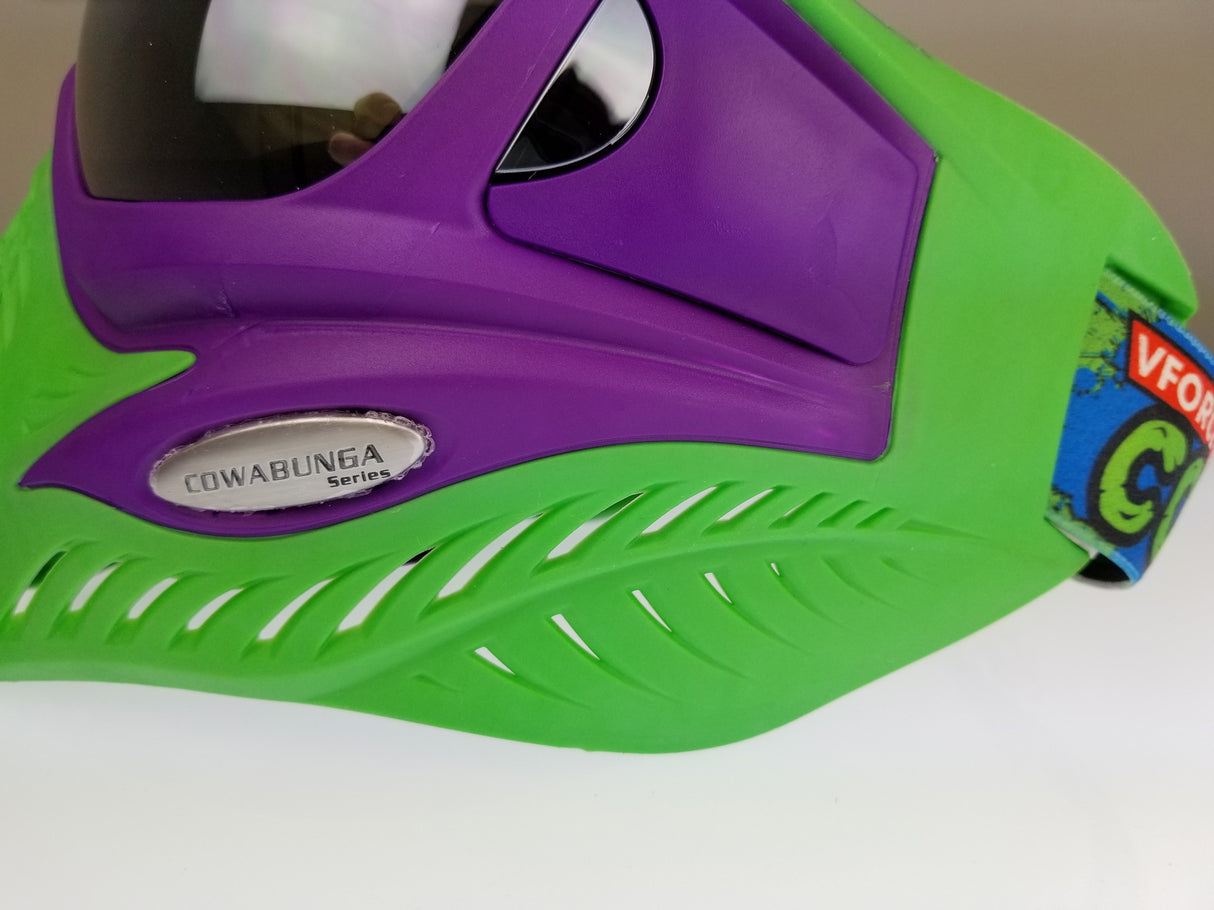 V-Force Grill Paintball Mask Cowabunga Series Purple/Green Euro Edition