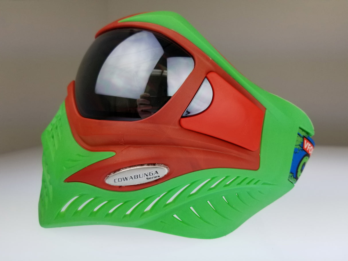 V-Force Grill Paintball Mask Cowabunga Series Red/Green Euro Edition