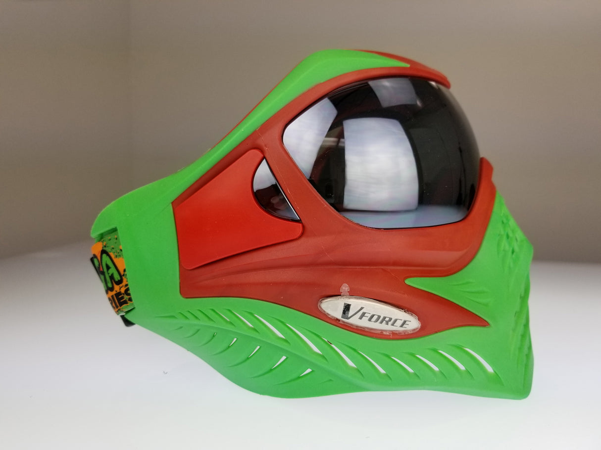 V-Force Grill Paintball Mask Cowabunga Series Red/Green Euro Edition
