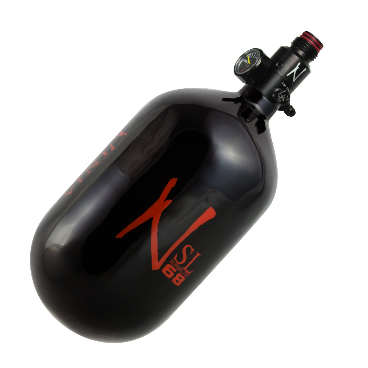 Ninja Standard 68 ci 4500 psi SL Air Tank Black W/ Red Logo Born date is 01/17